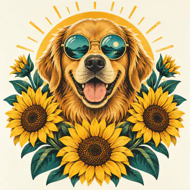 Sunflower Pup